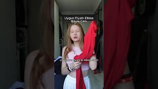 Uygun Fiyatlı Elbise Böyle Çıktı