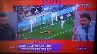 Rodrigo rodrigues faz pergunta do sendo q Messi ao vivo