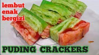 Puding Crackers lembut enak bergizi #puding #pudingcrackers