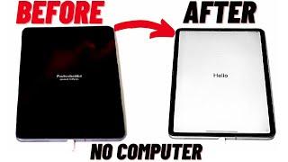 How to Unlock Disabled iPad without COMPUTER