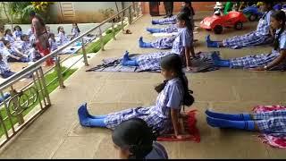 Yoga Day  V K  International School Bidar Karnataka India #hibbarayvlogs  #yoga #school