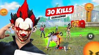 30 Kills Challenge  Can I ??  Op 1 Vs 4 Gameplay  Free Fire