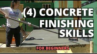 How To Finish Concrete 4 Basic Skills For Beginners