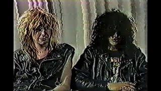 Duff McKagan & Slash Interview on local TV Florida 1987