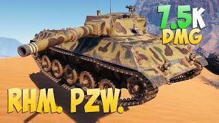 Rhm. Pzw. - 3 Frags 7.5K Damage - The weakest - World Of Tanks