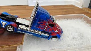 various model cars falling into the water - diecast cars