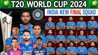 T20 World Cup 2024  India 18 Members Team Squad  Team India Squad T20 World Cup 2024  T20 WC 2024