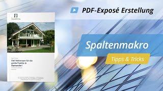 PDF Exposé Spaltenmakro  onOffice Software