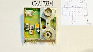 800 MHz radio transmitter from a VCR modulator on a cxa1733m chip