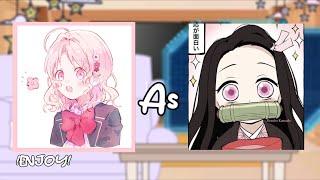 ︎ diabolik lovers react to yui as nezuko ︎  gacha reaction   Maessi 