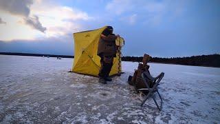 Палатка удочки ведро корюшки Рыбалка на льду