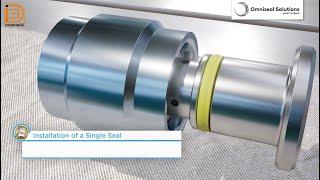 Omniseal® Spring-Energized Seal Installation Animation  3D Installation Animation  Industrial3D