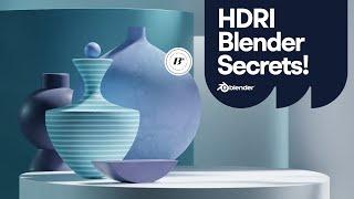 Blender HDRI lighting tutorial with secrets