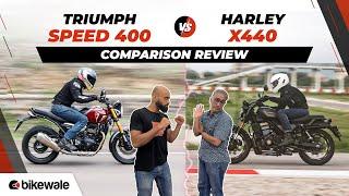 Triumph Speed 400 vs Harley Davidson X440 Review  Royal Enfield Classic 350 Rivals Compared