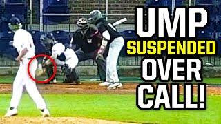 Umpire gets suspended for this call a breakdown