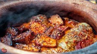 CABBAGE SARMA IN CLAYWARE - STUFFED CABAGE ROLLS