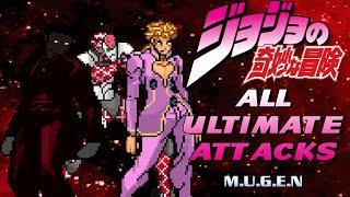 All Ultimate Attacks from JoJos Bizarre Adventure MUGEN GAME Beta 2.5