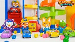 Pororo the Little Penguin Colorful Toy Cars Playset