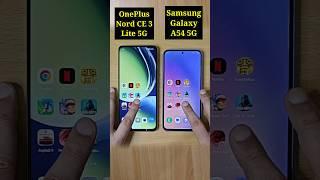 Samsung Galaxy A54 Vs OnePlus Nord CE 3 Lite 5G Speed Test Comparison 