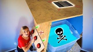 DONT ACTIVATE The WRONG MYSTERY BUTTON Intense Trap Door Challenge *SURPRISE EXPENSIVE ITEM*