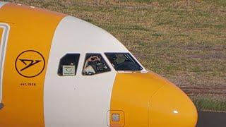 CONDOR SUPER KIND PILOTS Takeoff at Madeira Airport