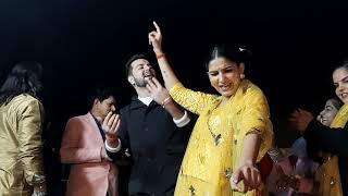 Sapna Chaudhary danced with her brother in a home program #sapana chaudhary ne kiya dance with brother