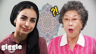 Is Every Muslim Girl So Beautiful Like You? Korean Grandma Meets Muslim Girl For the First Time