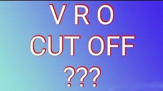 VRO CUT OFF MARKS  2018 T S