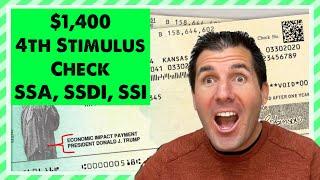 $1400 4th Stimulus Check Update Right Now - Social Security SSDI SSI Low Income