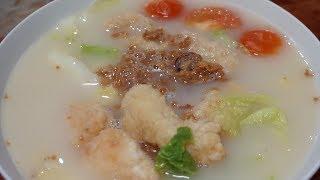 FRIED FISH SOUP RECIPE + EGG FLOSS  SINGAPORE