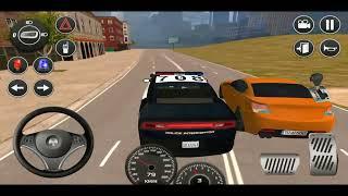 Direksiyonlu Amerikan Polis Arabası Sürme  American Police Car Driving Simulator  Android Gameplay