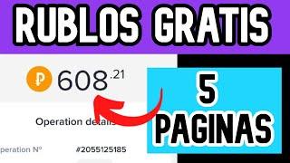 +600 RUBLOS GRATIS Con Estas 5 PAGINAS  Gana Rublos Gratis