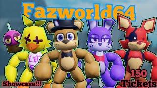 Fazworld64 Characters Full Showcase  FNAF TPRR  Roblox
