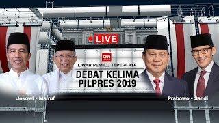 FULL Debat Capres - Cawapres Kelima 2019  Jokowi -Maruf Amin Vs Prabowo - Sandiaga Uno