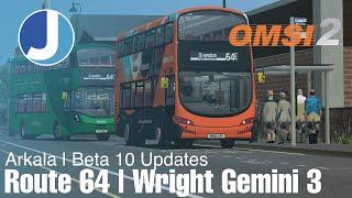 OMSI 2  Route 64  Short Journey  Wright Gemini 3  Whats Changed?