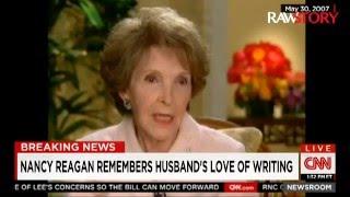 Larry King Nancy Reagan was very upset about the 2016 presidential race