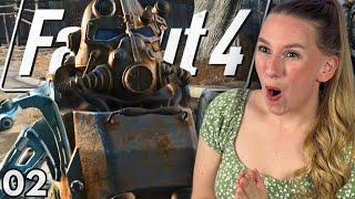 OUR FIRST POWER ARMOR  Playing Fallout 4 For The First Time Part 2