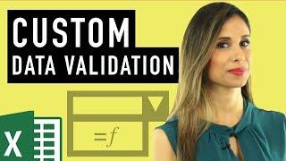 Excel Custom Data Validation Use formulas to check for text numbers & length