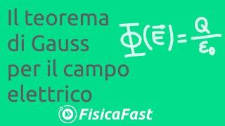 Il teorema di Gauss per il campo elettrico lezione di fisica