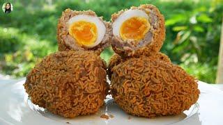 Scotch Eggs Recipe  Crispy Mince Wrapped Soft Boiled Egg  Dessert with Anuch