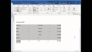 Microsoft Word Using the Ruler Tabs and Leaders