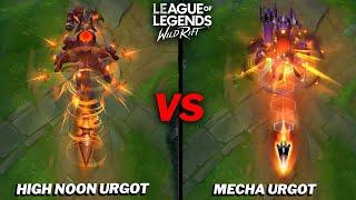 Urgot Mecha VS High Noon Skin Comparison Wild Rift