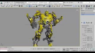 Download Transformers Bumblebee 3D model for posing