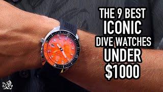 The 9 Best Iconic Dive Watches Under $500 to $1000 Seiko Citizen CWC Bulova Luminox Squale...