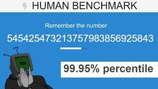 Programmer VS The Human Benchmark Test  Number Memory