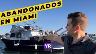 BOTES ABANDONADOS EN MIAMI Así luce el problema