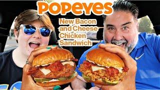 NEW Popeyes Bacon and Cheese Chicken Sandwich and Blackened Chicken Sandwich Review