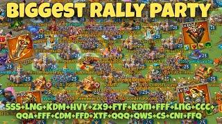 Lords Mobile - BIGGEST RALLY PARTY OF THE YEAR AT K1. HOW MANY ZEROES? 20 RALLIES INCOMING