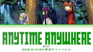 Sousou no Frieren 葬送のフリーレンEnding  milet - Anytime Anywhere Lyrics_KanRomEng