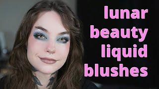 LUNAR BEAUTY MOON PRISM LIQUID BLUSHES - UNBOXING & HOW TO